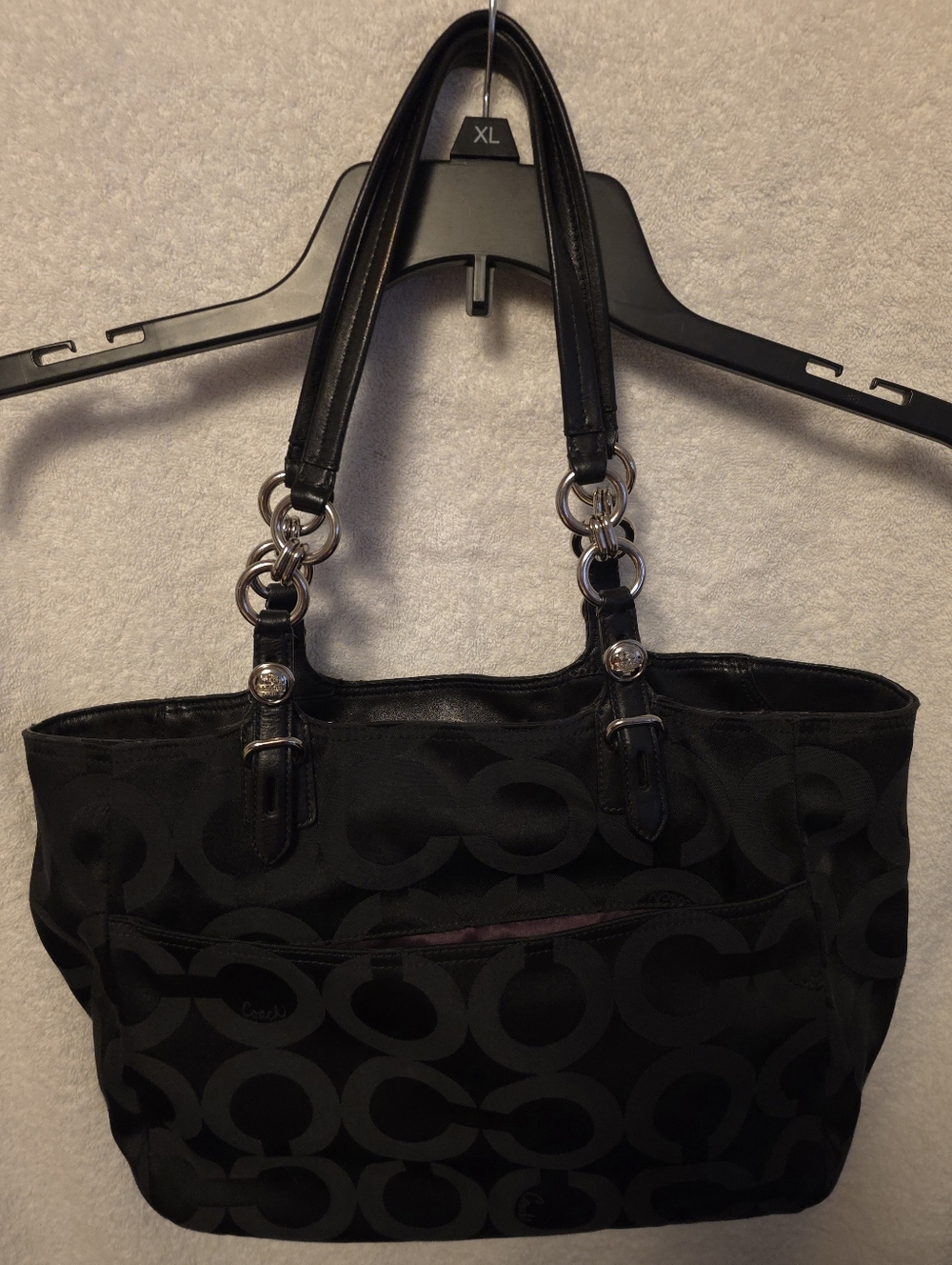 Coach Black Signature Shoulder Bag - Picture 3 of 16